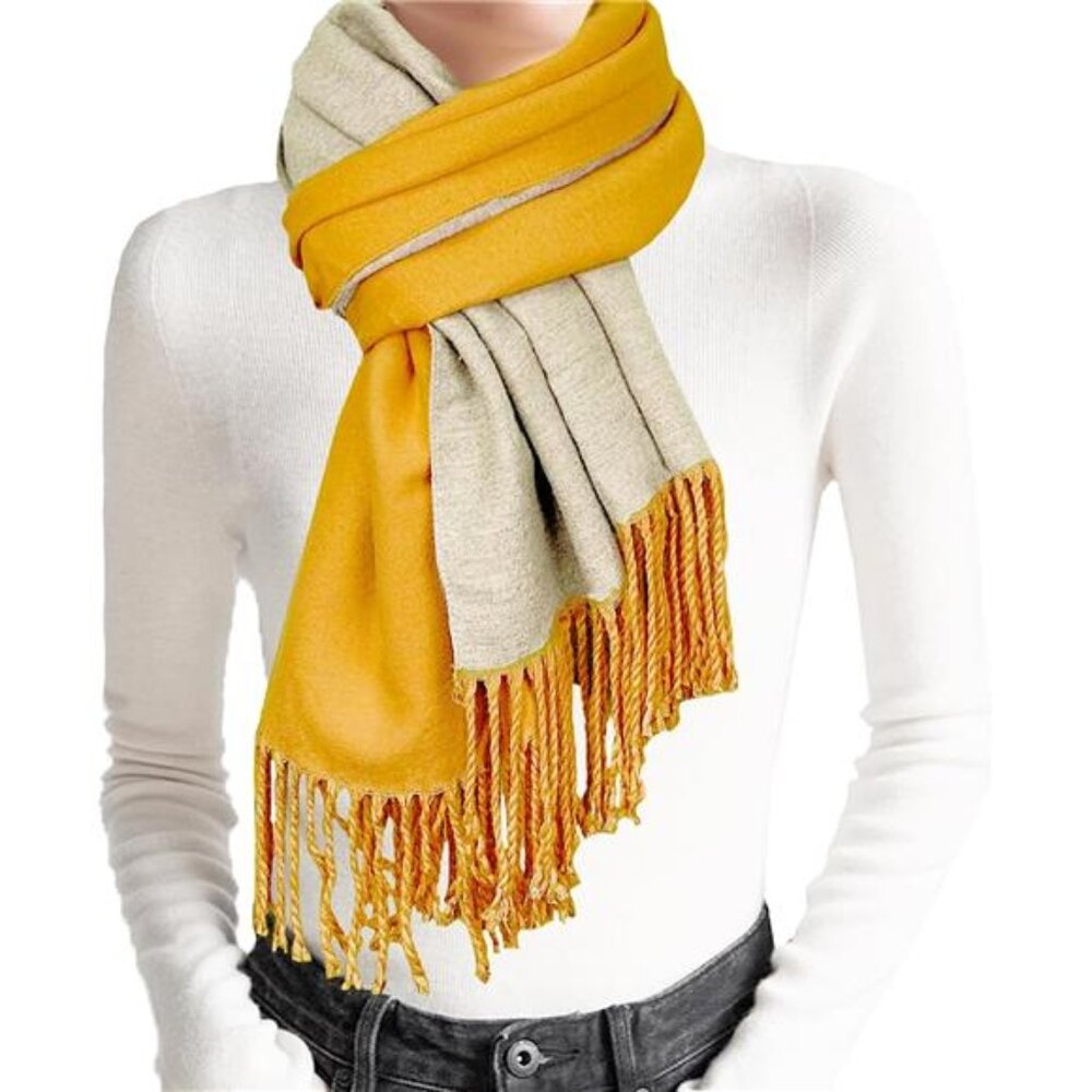 Women's Winter Scarf Pashmina Shawls and Wraps Blanket Cashmere Feel